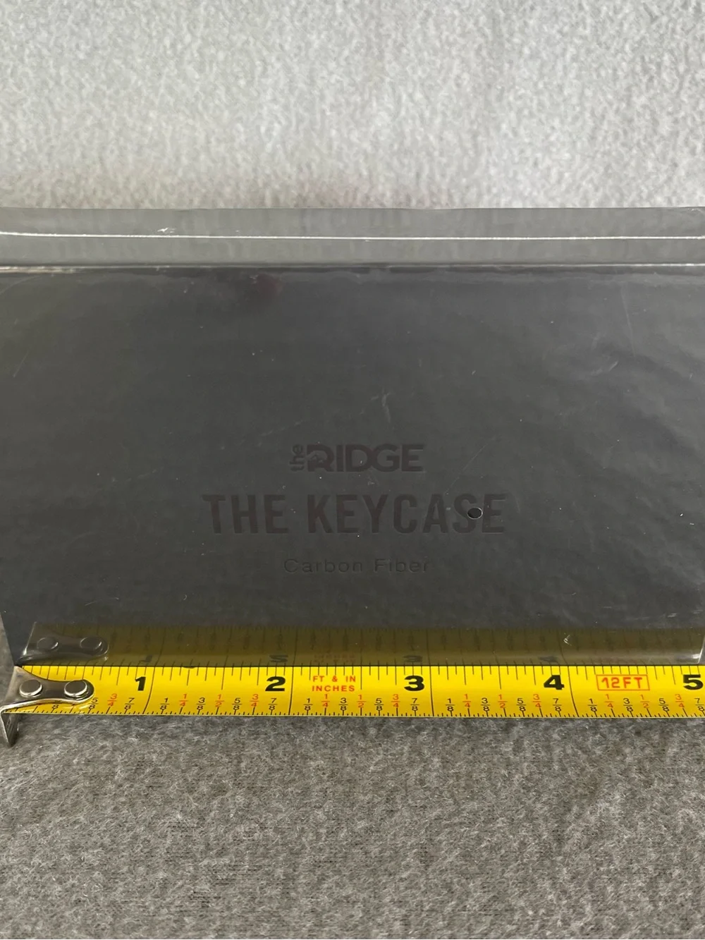 Ridge KeyCase Carbon Fiber 3K Weave Matte Black Minimalist Key Organizer NEW NWT